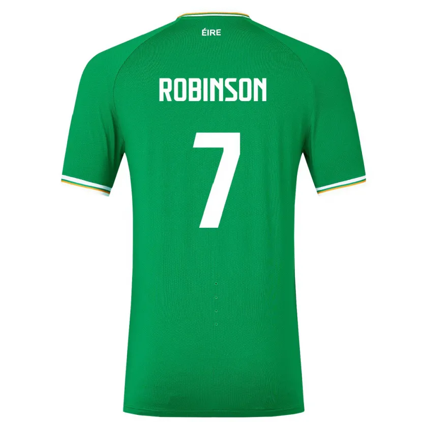 Danxen Kinderen Ierland Callum Robinson #7 Groente Thuisshirt Thuistenue 24-26 T-Shirt