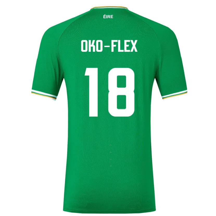 Danxen Kinderen Ierland Armstrong Oko-Flex #18 Groente Thuisshirt Thuistenue 24-26 T-Shirt