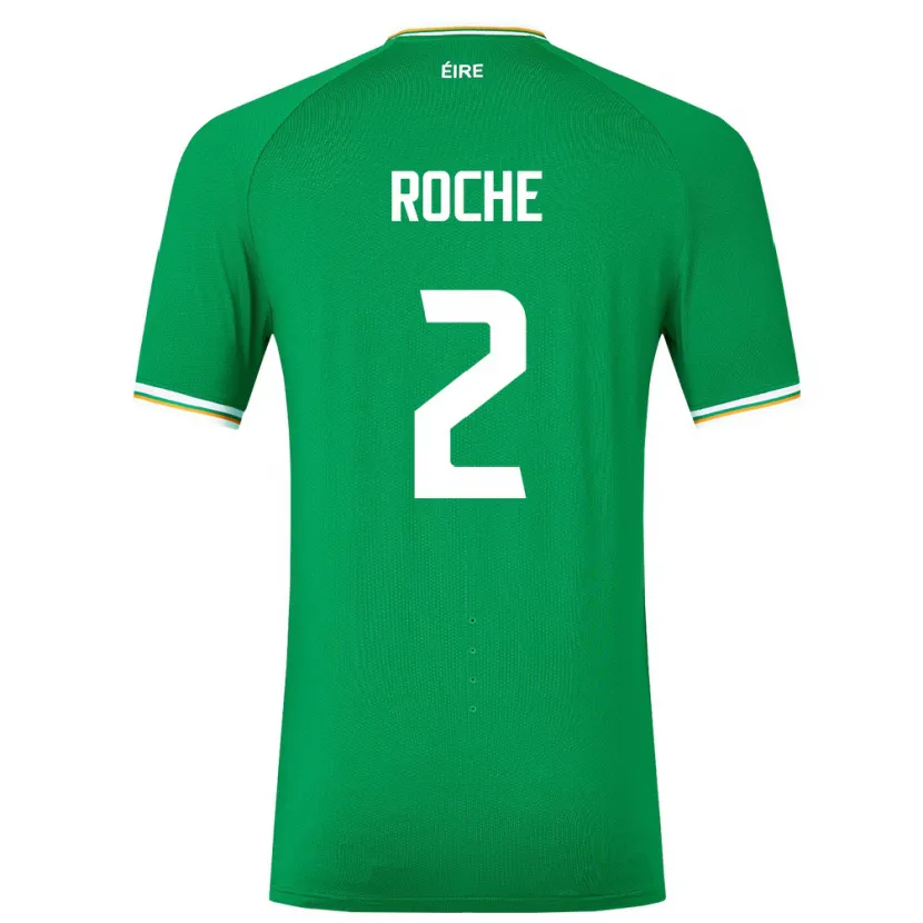 Danxen Kinderen Ierland James Roche #2 Groente Thuisshirt Thuistenue 24-26 T-Shirt