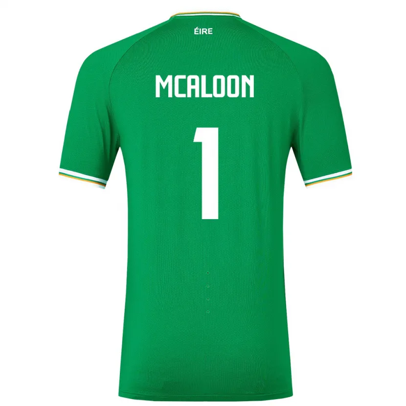 Danxen Kinderen Ierland Naoisha Mcaloon #1 Groente Thuisshirt Thuistenue 24-26 T-Shirt