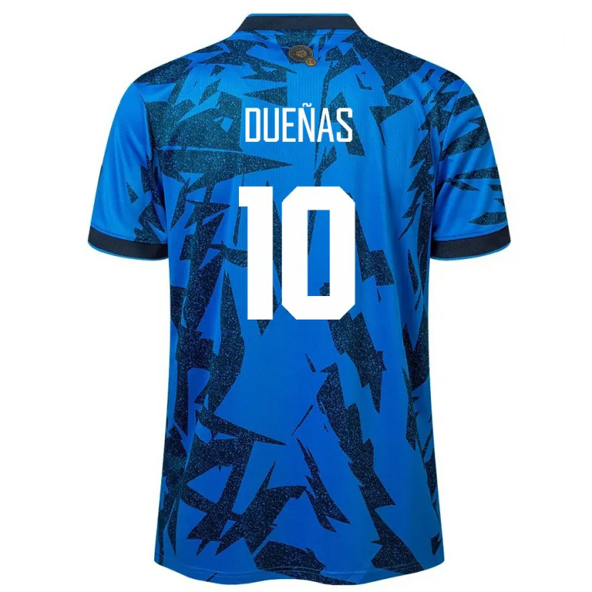 Danxen Kinderen El Salvador Enrico Dueñas #10 Blauw Thuisshirt Thuistenue 24-26 T-Shirt