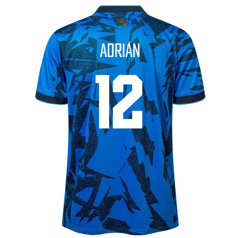 Danxen Kinderen El Salvador Adrián Aguilar #12 Blauw Thuisshirt Thuistenue 24-26 T-Shirt