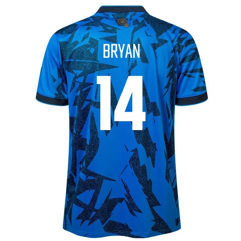 Danxen Kinderen El Salvador Bryan Vásquez #14 Blauw Thuisshirt Thuistenue 24-26 T-Shirt