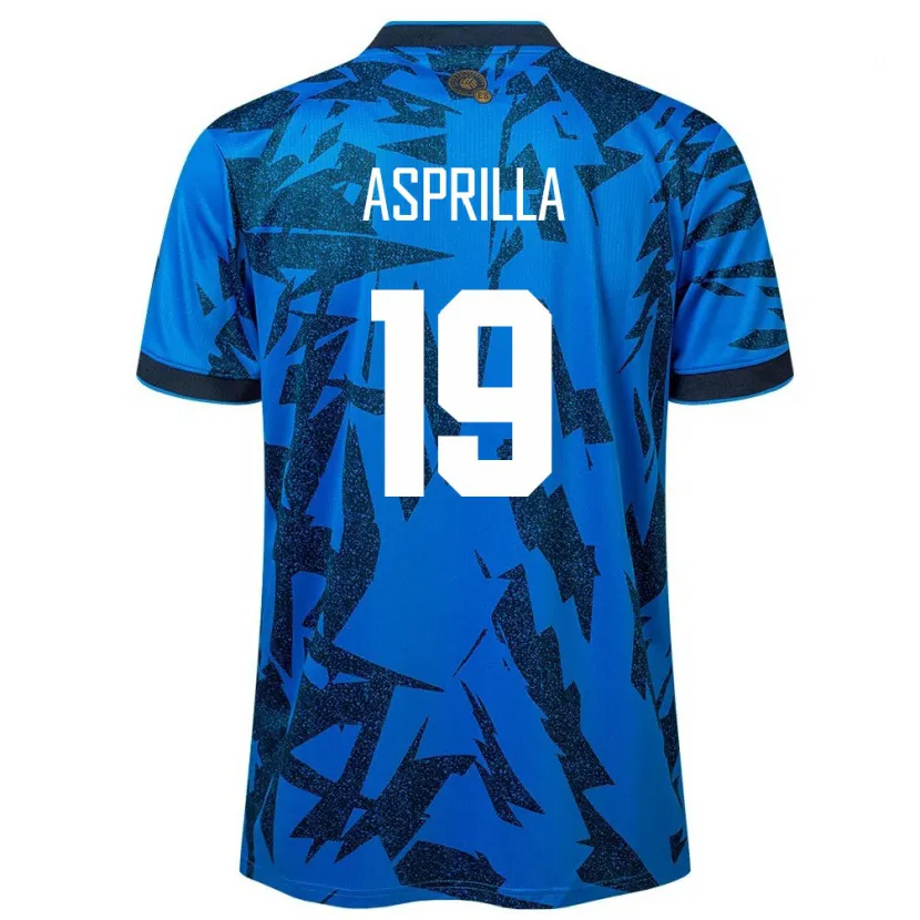 Danxen Kinderen El Salvador Jair Asprilla #19 Blauw Thuisshirt Thuistenue 24-26 T-Shirt