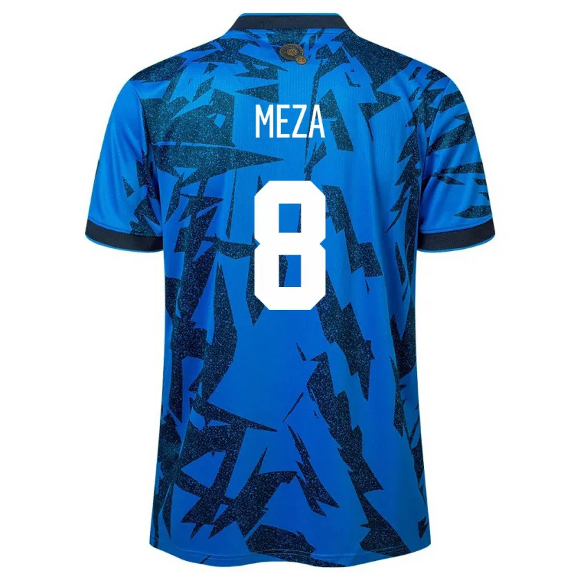 Danxen Kinderen El Salvador Victoria Meza #8 Blauw Thuisshirt Thuistenue 24-26 T-Shirt