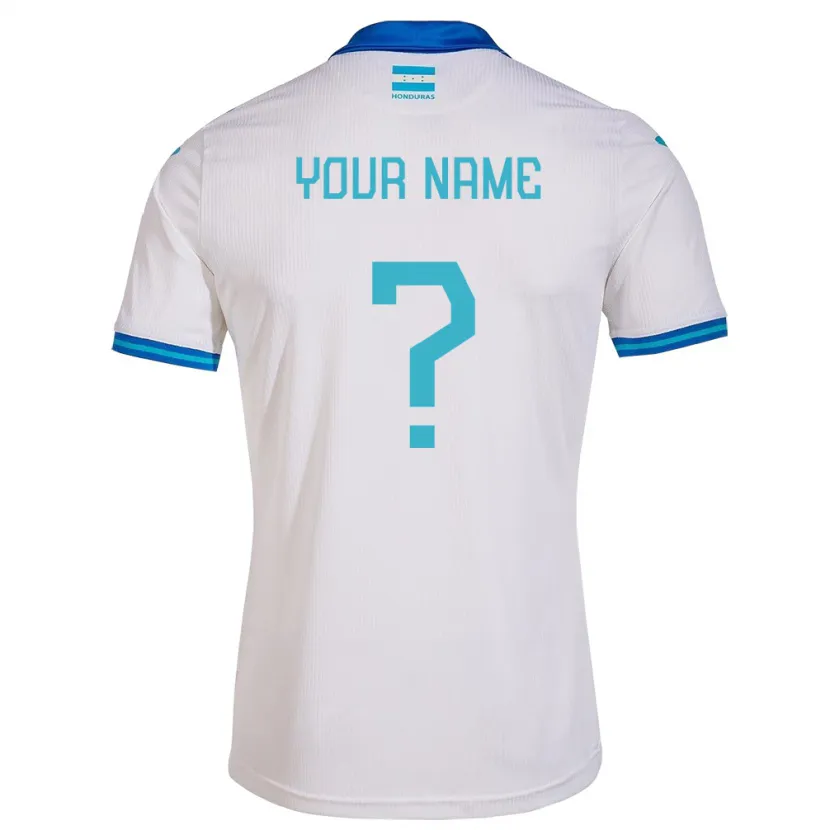 Danxen Kinderen Honduras Uw Naam #0 Wit Thuisshirt Thuistenue 24-26 T-Shirt