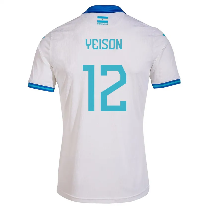 Danxen Kinderen Honduras Yeison Mejía #12 Wit Thuisshirt Thuistenue 24-26 T-Shirt