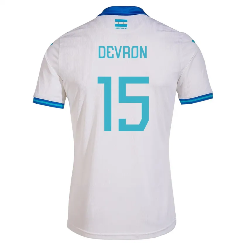 Danxen Kinderen Honduras Devron García #15 Wit Thuisshirt Thuistenue 24-26 T-Shirt