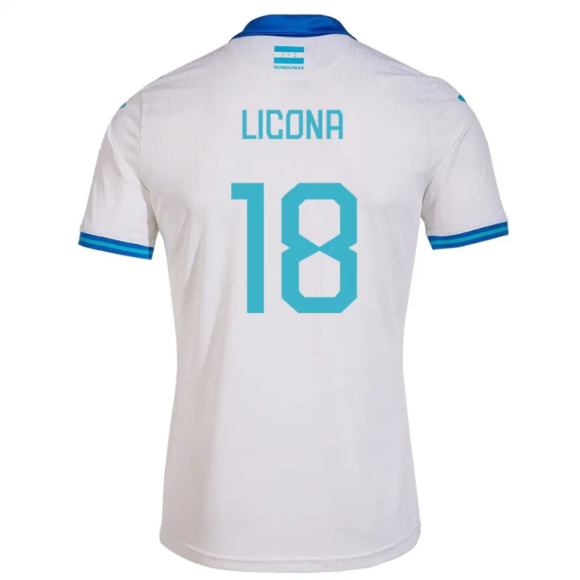Danxen Kinderen Honduras Marlon Licona #18 Wit Thuisshirt Thuistenue 24-26 T-Shirt