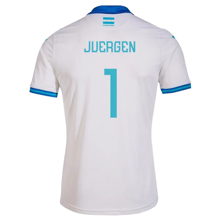 Danxen Kinderen Honduras Juergen García #1 Wit Thuisshirt Thuistenue 24-26 T-Shirt