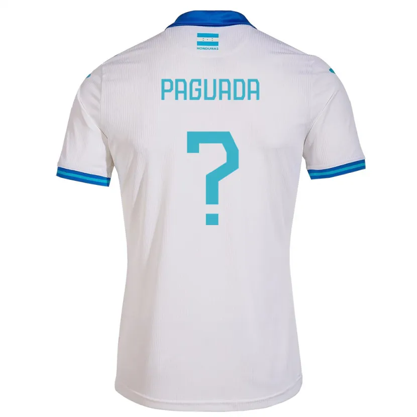 Danxen Kinderen Honduras Didier Paguada #0 Wit Thuisshirt Thuistenue 24-26 T-Shirt