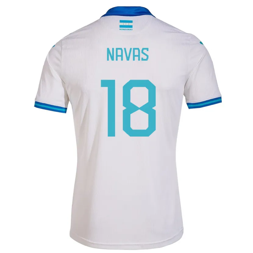 Danxen Kinderen Honduras Johan Navas #18 Wit Thuisshirt Thuistenue 24-26 T-Shirt