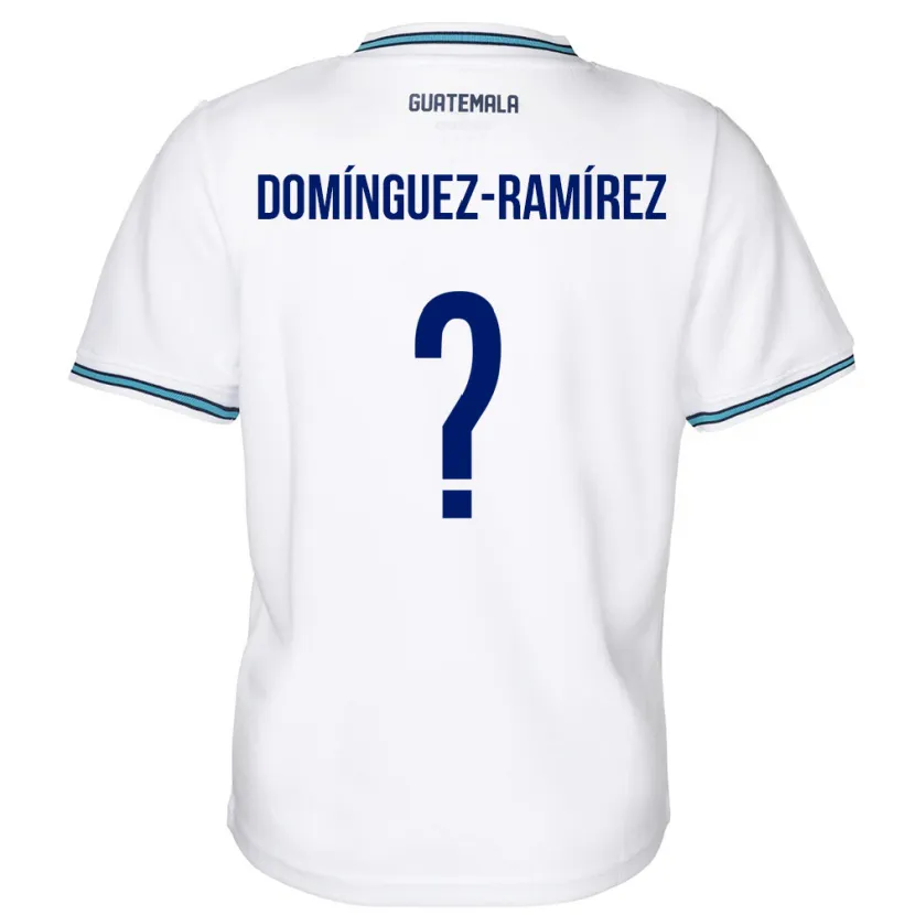 Danxen Kinderen Guatemala Marco Domínguez-Ramírez #0 Wit Thuisshirt Thuistenue 24-26 T-Shirt