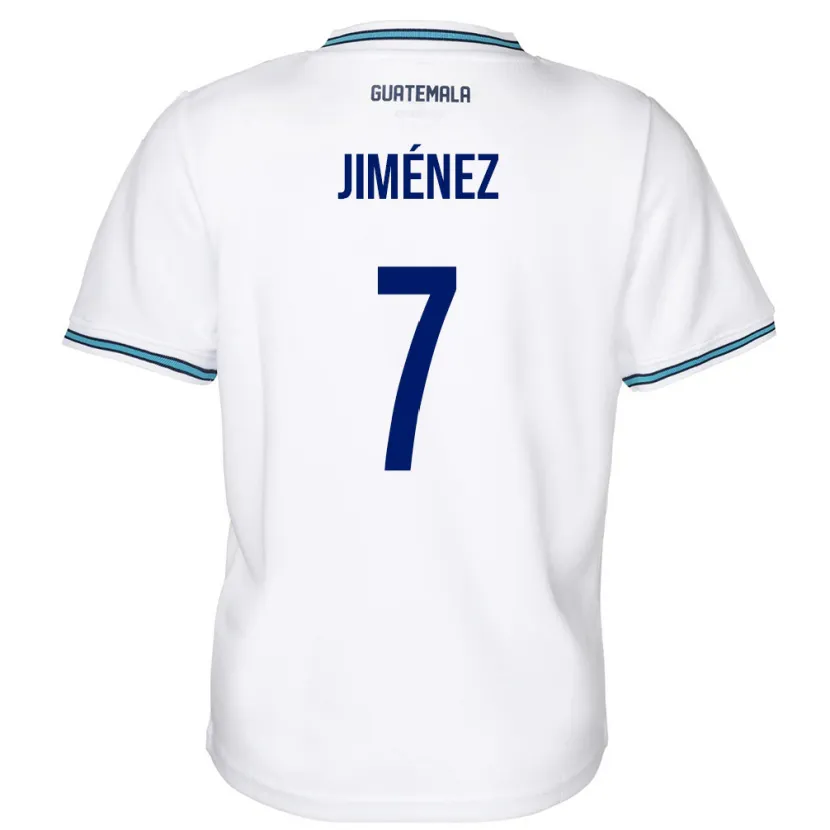 Danxen Kinderen Guatemala Cristian Jiménez #7 Wit Thuisshirt Thuistenue 24-26 T-Shirt