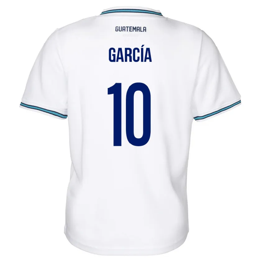 Danxen Kinderen Guatemala Gabriel García #10 Wit Thuisshirt Thuistenue 24-26 T-Shirt