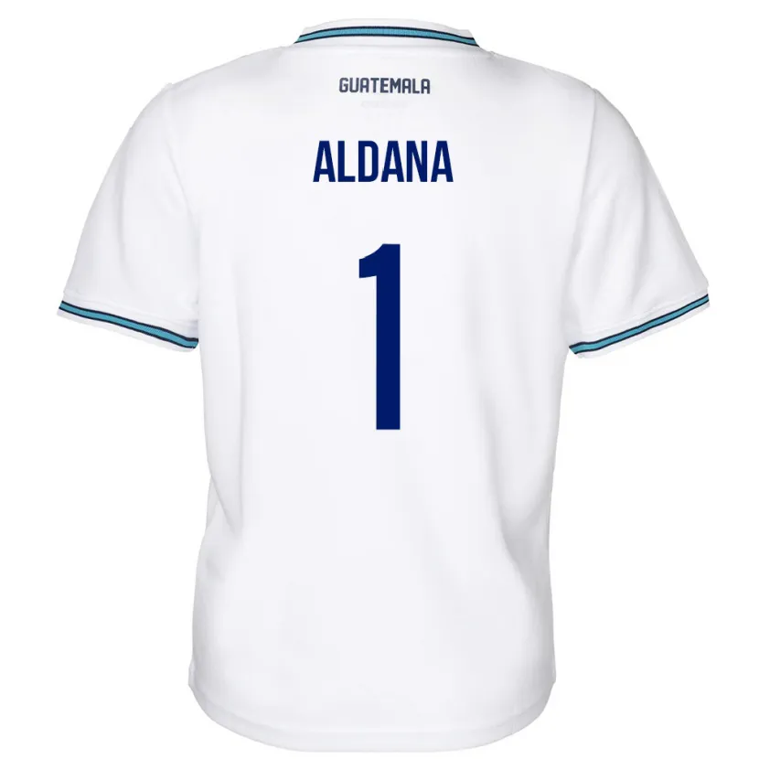 Danxen Kinderen Guatemala David Aldana #1 Wit Thuisshirt Thuistenue 24-26 T-Shirt