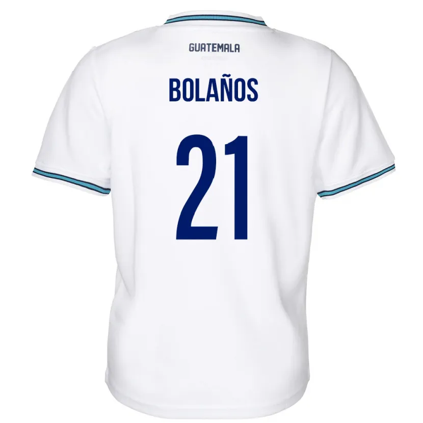 Danxen Kinderen Guatemala Diego Bolaños #21 Wit Thuisshirt Thuistenue 24-26 T-Shirt