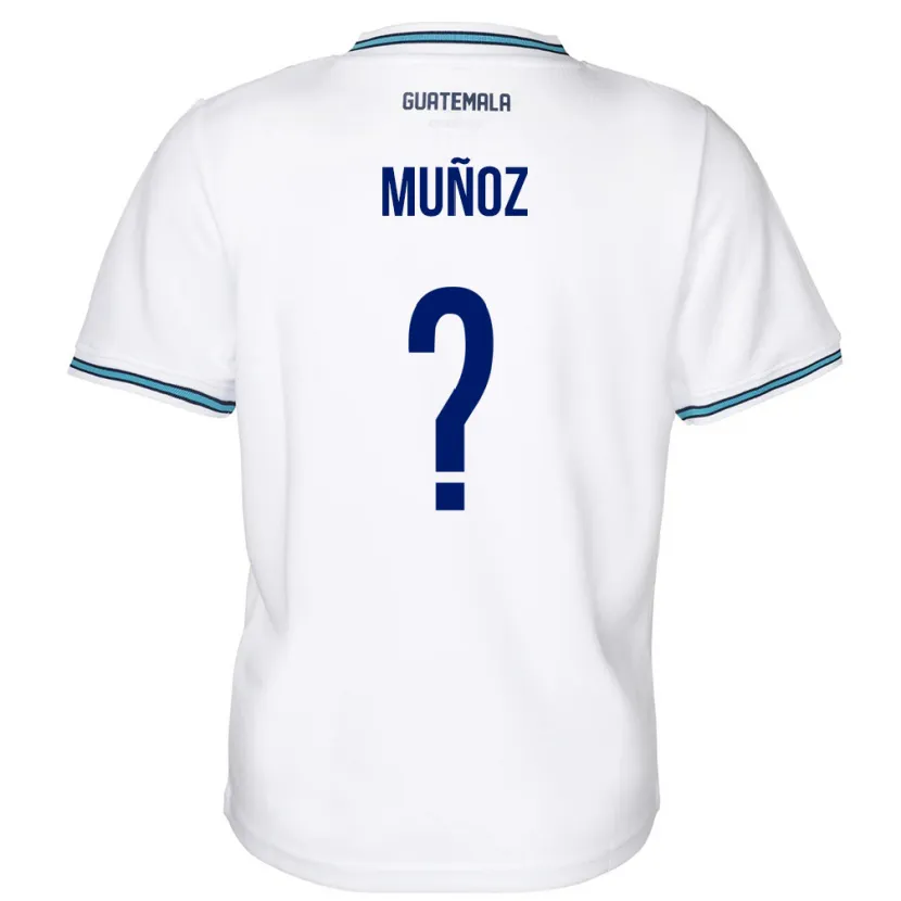 Danxen Kinderen Guatemala Rudy Muñoz #0 Wit Thuisshirt Thuistenue 24-26 T-Shirt