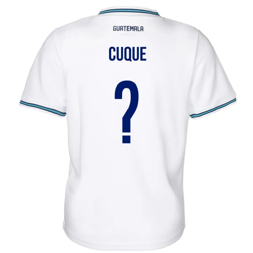 Danxen Kinderen Guatemala Diego Cuque #0 Wit Thuisshirt Thuistenue 24-26 T-Shirt