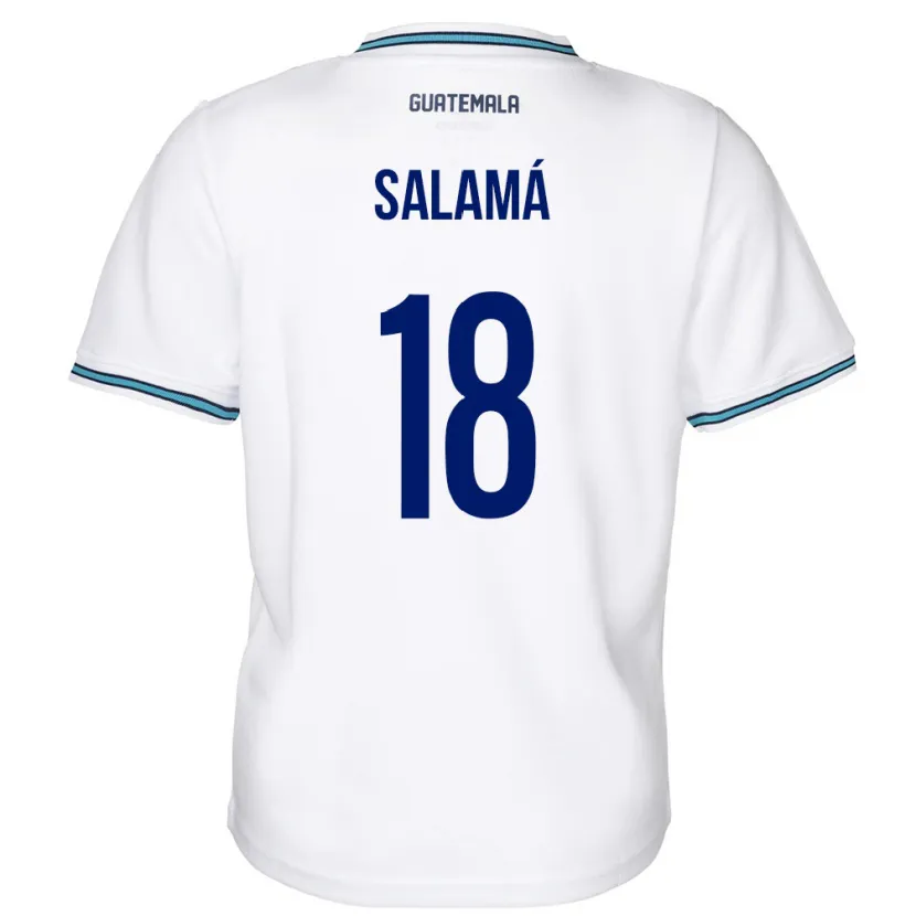 Danxen Kinderen Guatemala Anthony Salamá #18 Wit Thuisshirt Thuistenue 24-26 T-Shirt