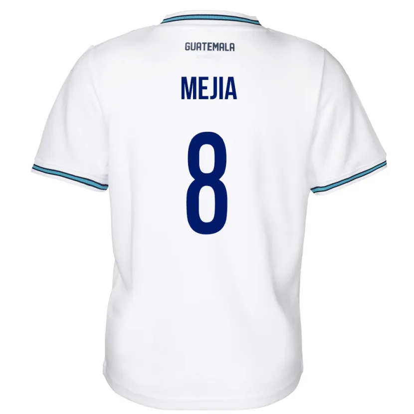 Danxen Kinderen Guatemala Robert Mejia #8 Wit Thuisshirt Thuistenue 24-26 T-Shirt