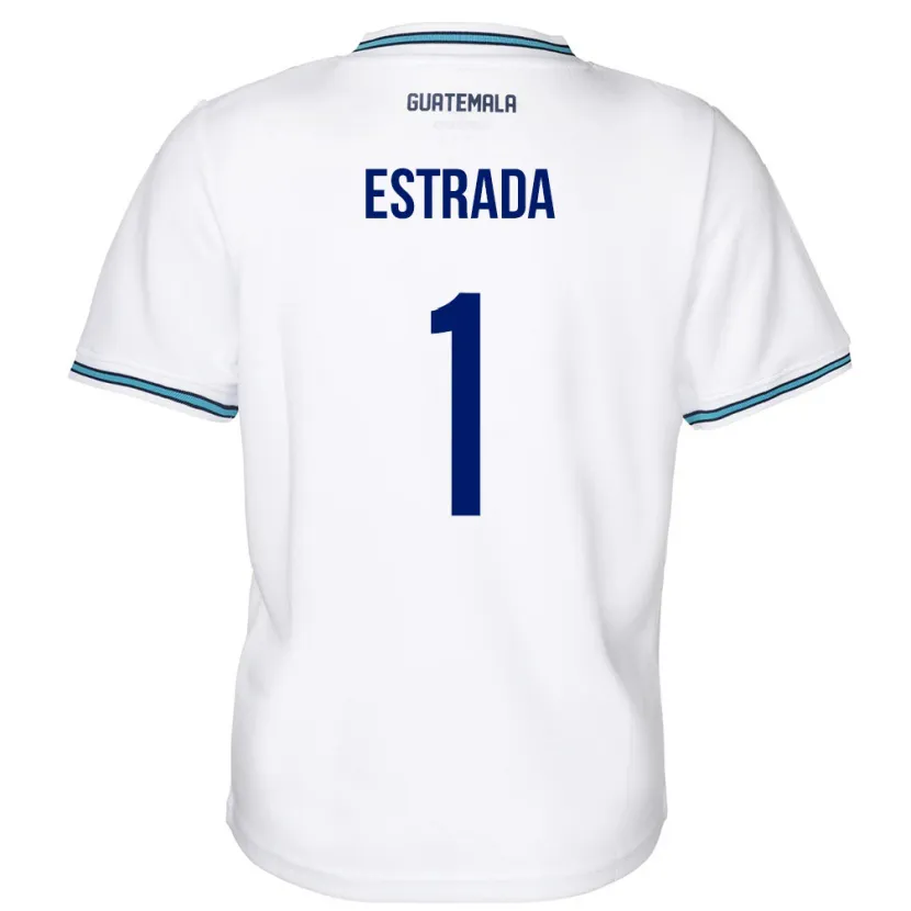 Danxen Kinderen Guatemala Alexia Estrada #1 Wit Thuisshirt Thuistenue 24-26 T-Shirt