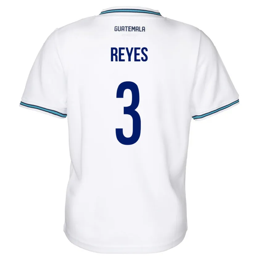 Danxen Kinderen Guatemala Martha Reyes #3 Wit Thuisshirt Thuistenue 24-26 T-Shirt