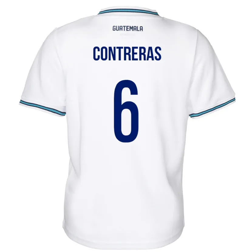 Danxen Kinderen Guatemala María Contreras #6 Wit Thuisshirt Thuistenue 24-26 T-Shirt