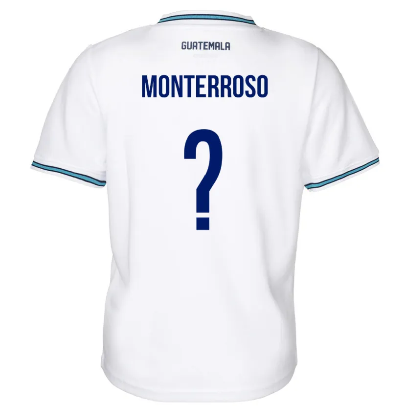 Danxen Kinderen Guatemala María Monterroso #0 Wit Thuisshirt Thuistenue 24-26 T-Shirt