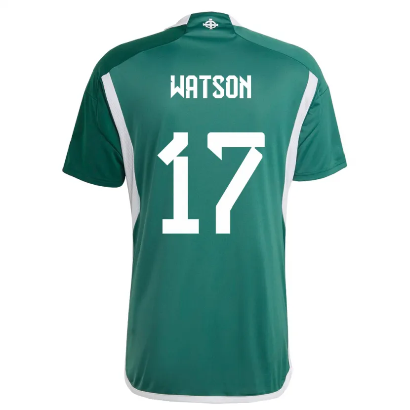 Danxen Kinderen Noord-Ierland Alex Watson #17 Groente Thuisshirt Thuistenue 24-26 T-Shirt