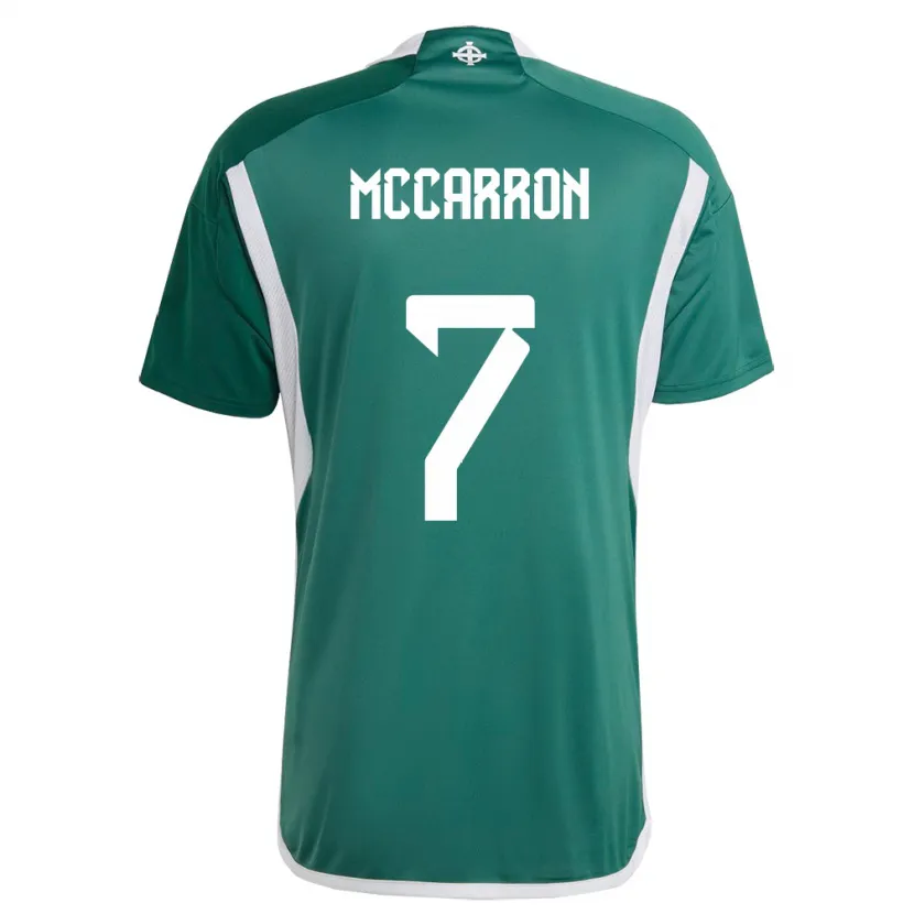 Danxen Kinderen Noord-Ierland Chloe Mccarron #7 Groente Thuisshirt Thuistenue 24-26 T-Shirt