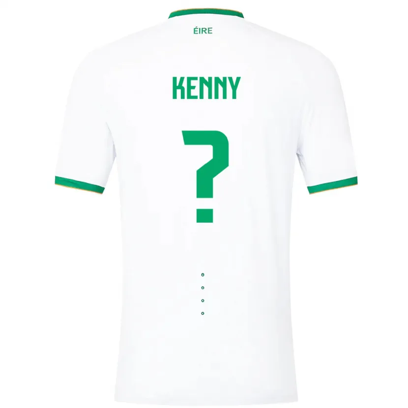 Danxen Kinderen Ierland Johnny Kenny #0 Wit Uitshirt Uittenue 24-26 T-Shirt