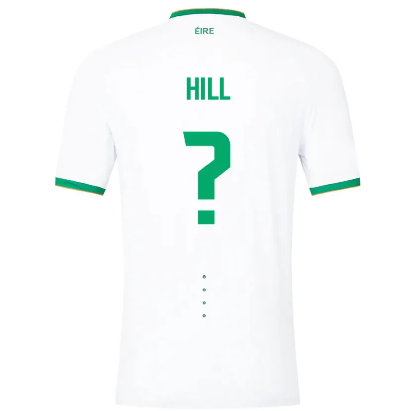 Danxen Kinderen Ierland Tom Hill #0 Wit Uitshirt Uittenue 24-26 T-Shirt
