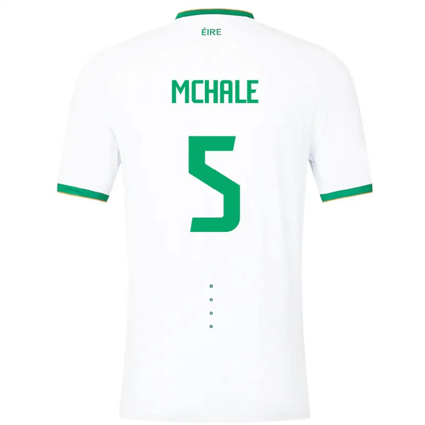 Danxen Kinderen Ierland Sean Mchale #5 Wit Uitshirt Uittenue 24-26 T-Shirt