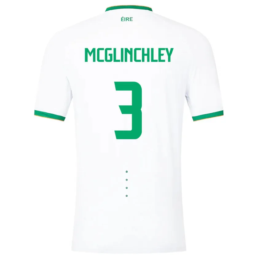 Danxen Kinderen Ierland Harry Mcglinchley #3 Wit Uitshirt Uittenue 24-26 T-Shirt