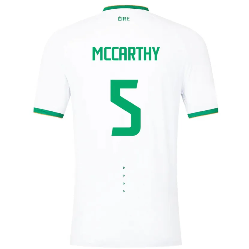 Danxen Kinderen Ierland Taylor Mccarthy #5 Wit Uitshirt Uittenue 24-26 T-Shirt