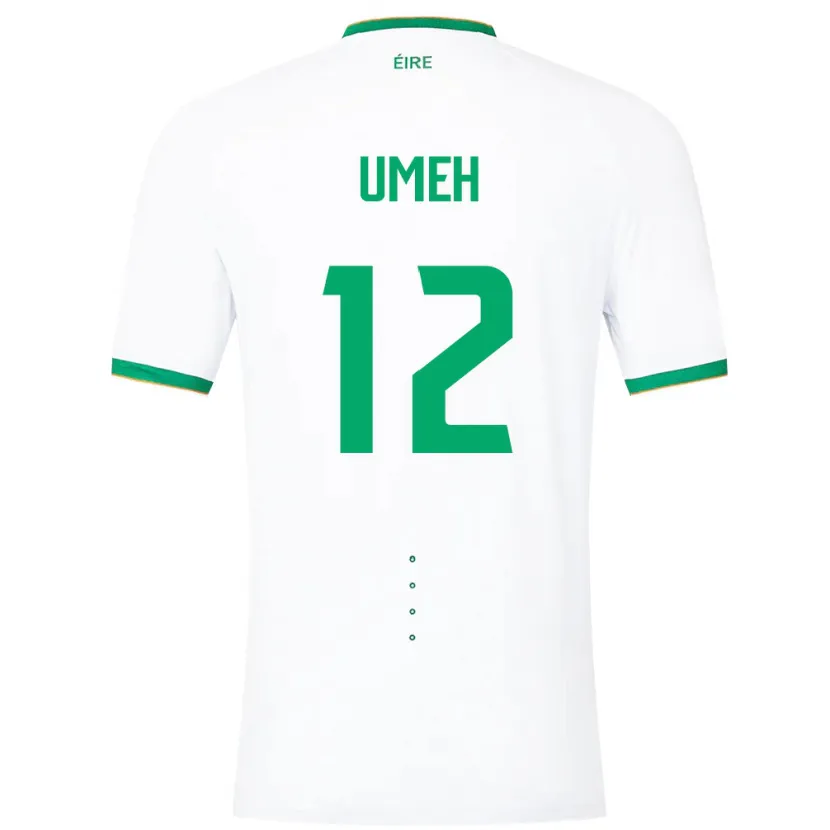 Danxen Kinderen Ierland Jaden Umeh #12 Wit Uitshirt Uittenue 24-26 T-Shirt