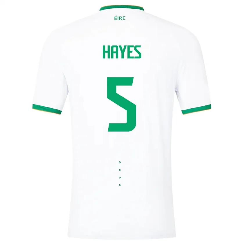Danxen Kinderen Ierland Caitlin Hayes #5 Wit Uitshirt Uittenue 24-26 T-Shirt