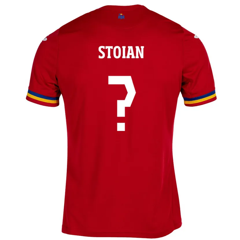 Danxen Kinderen Roemenië Alexandru Stoian #0 Rood Uitshirt Uittenue 24-26 T-Shirt