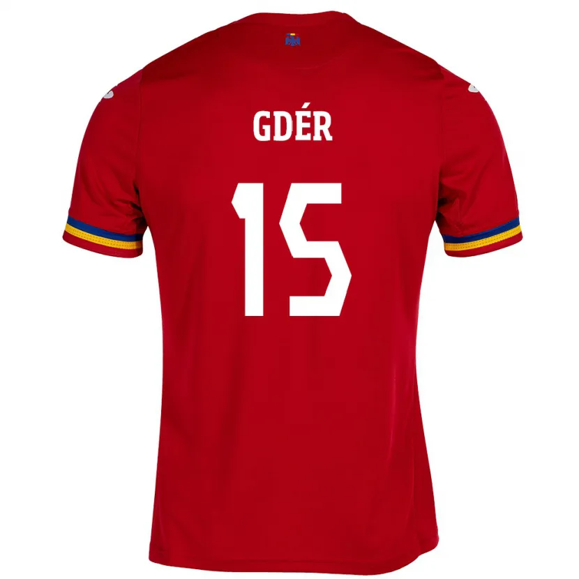 Danxen Kinderen Roemenië Brigitta Gődér #15 Rood Uitshirt Uittenue 24-26 T-Shirt
