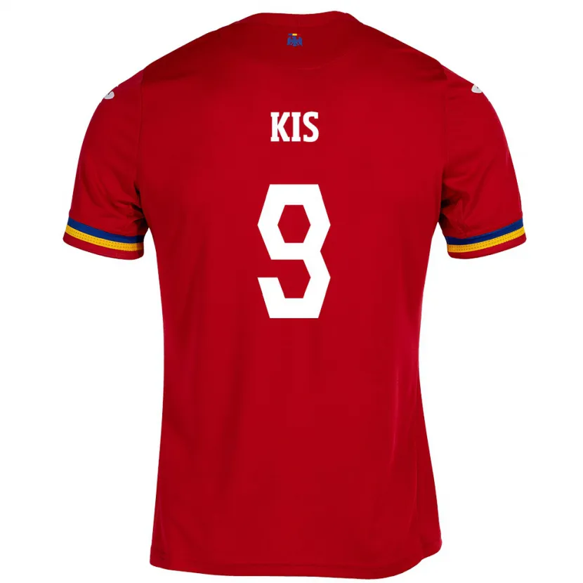 Danxen Kinderen Roemenië Anita Kis #9 Rood Uitshirt Uittenue 24-26 T-Shirt