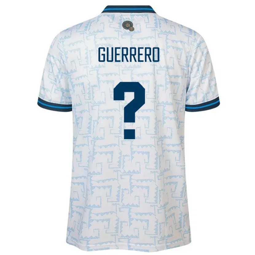 Danxen Kinderen El Salvador Alexander Guerrero #0 Wit Uitshirt Uittenue 24-26 T-Shirt