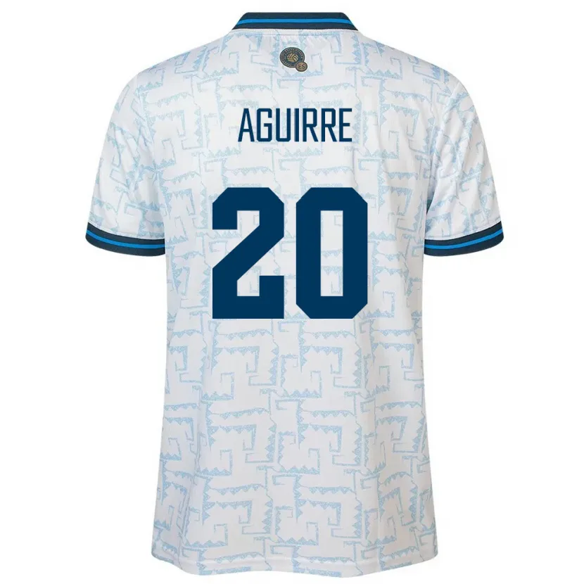 Danxen Kinderen El Salvador Jonathan Aguirre #20 Wit Uitshirt Uittenue 24-26 T-Shirt