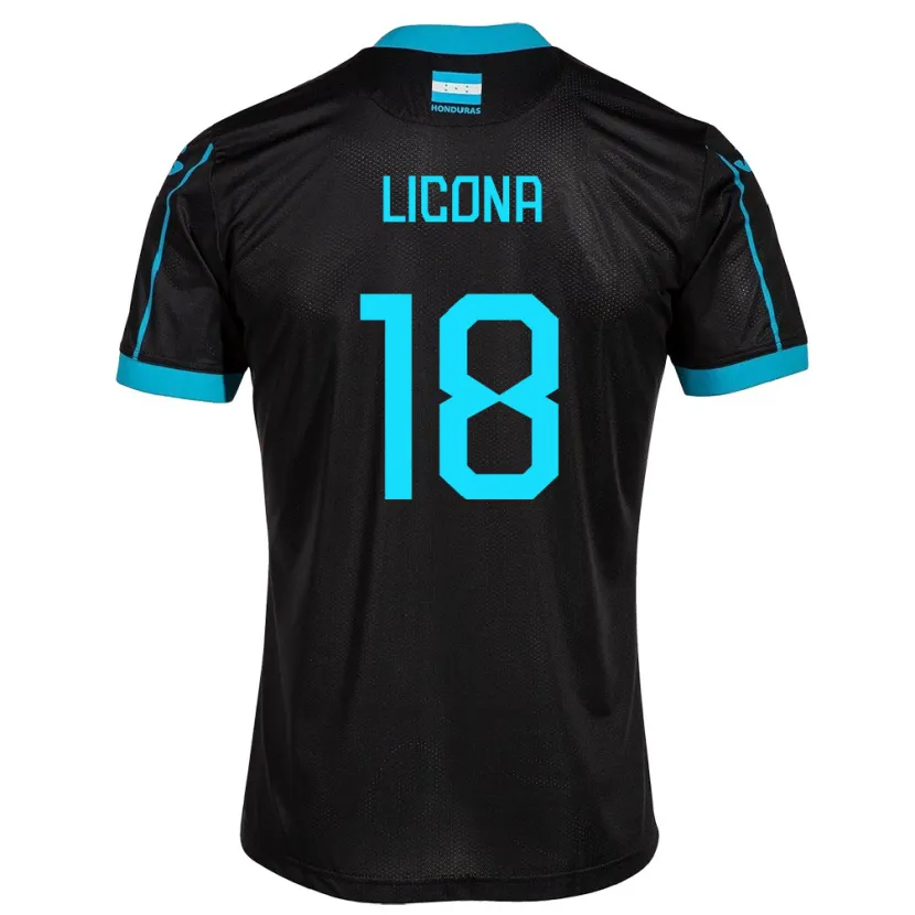 Danxen Kinderen Honduras Marlon Licona #18 Zwart Uitshirt Uittenue 24-26 T-Shirt