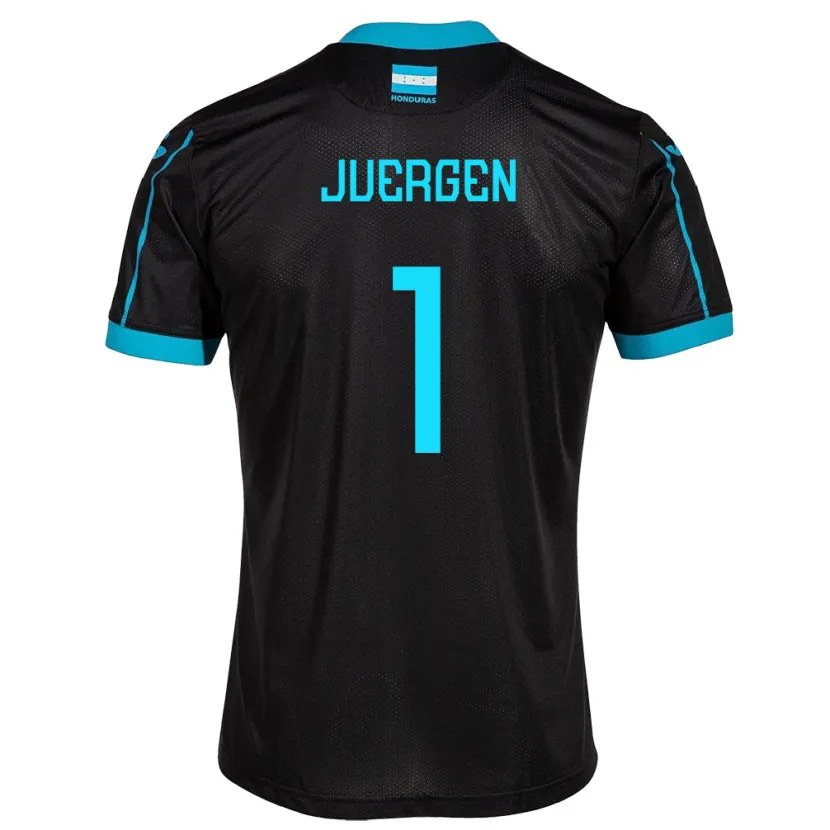 Danxen Kinderen Honduras Juergen García #1 Zwart Uitshirt Uittenue 24-26 T-Shirt