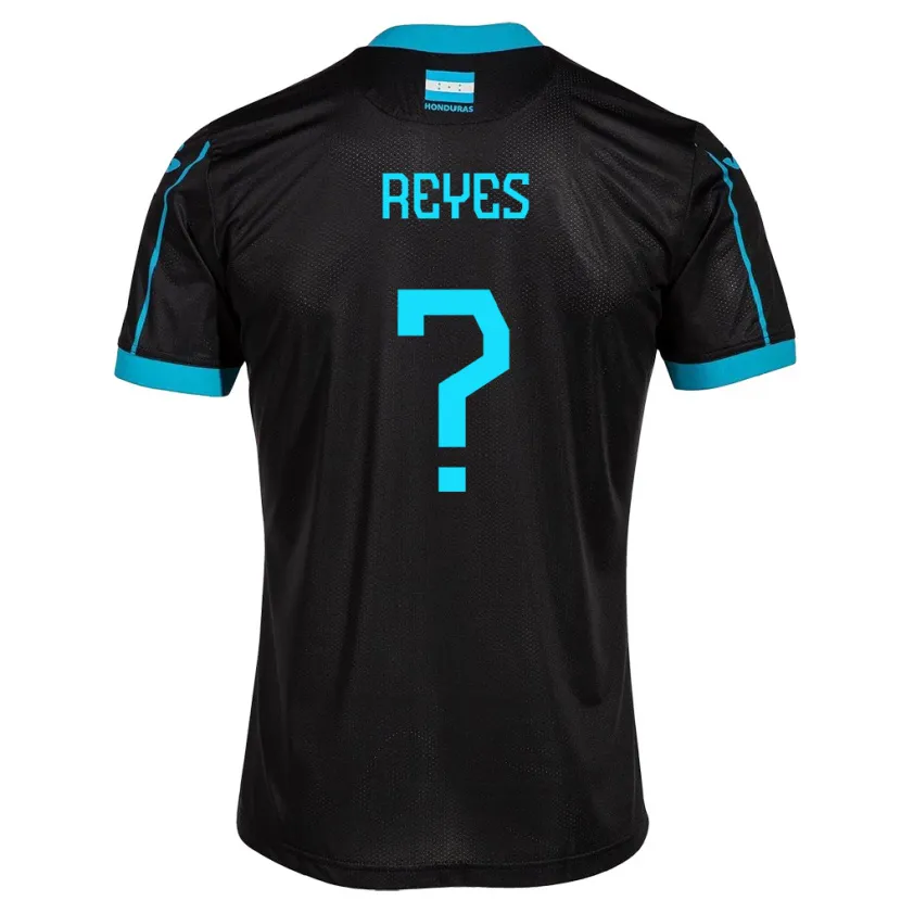 Danxen Kinderen Honduras Elkin Reyes #0 Zwart Uitshirt Uittenue 24-26 T-Shirt