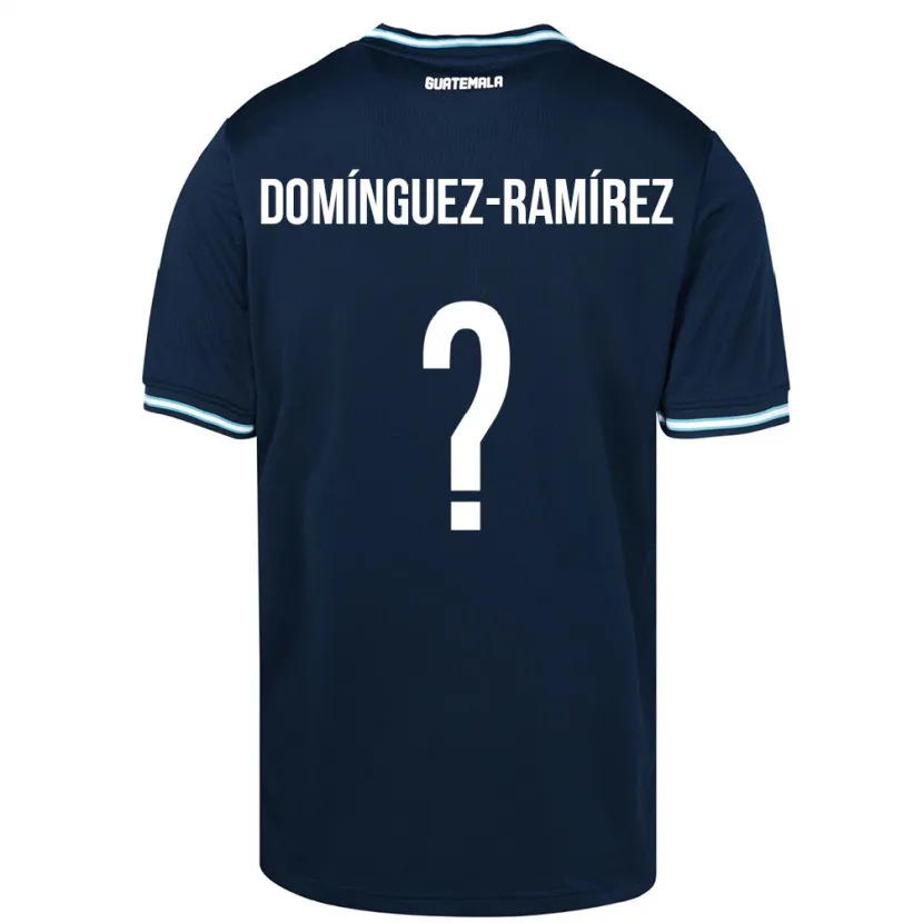 Danxen Kinderen Guatemala Marco Domínguez-Ramírez #0 Blauw Uitshirt Uittenue 24-26 T-Shirt