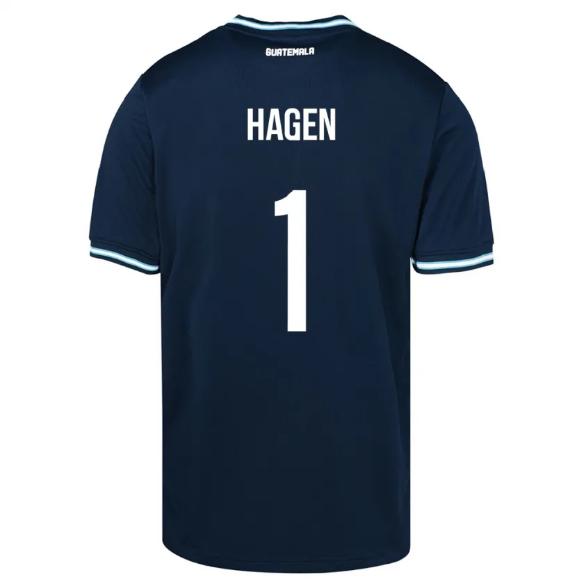 Danxen Kinderen Guatemala Nicholas Hagen #1 Blauw Uitshirt Uittenue 24-26 T-Shirt