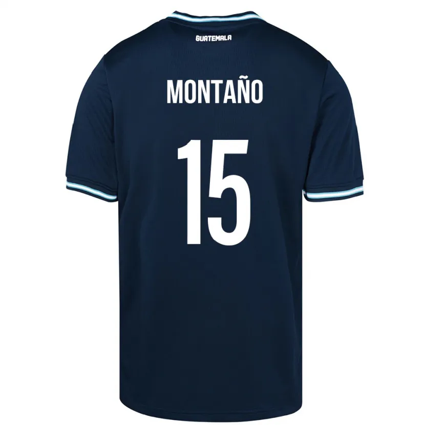 Danxen Kinderen Guatemala Figo Montaño #15 Blauw Uitshirt Uittenue 24-26 T-Shirt