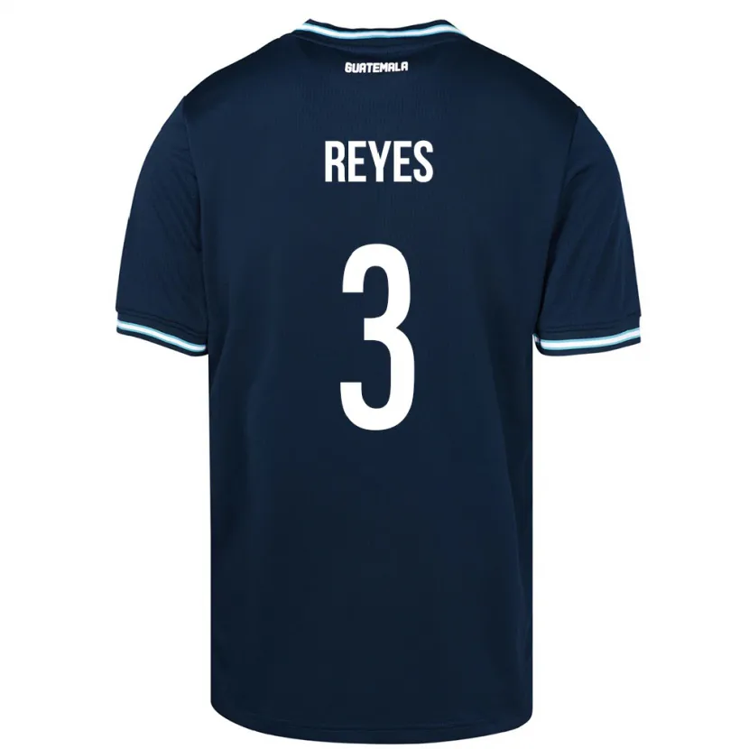 Danxen Kinderen Guatemala Martha Reyes #3 Blauw Uitshirt Uittenue 24-26 T-Shirt